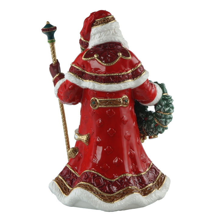 51001711 - Goebel Fitz and Floyd Santa mit Kranz und Stab 2024