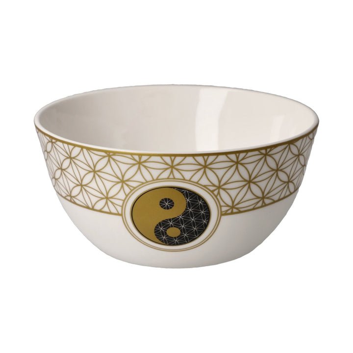 23500821 - Goebel Lotus Yin Yang Schale 'Blume des Lebens weiß' 2023