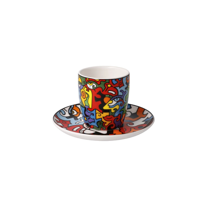 67080761 - Goebel Pop Art Billy the Artist Espressotasse 'Evolution of Love II' 2023