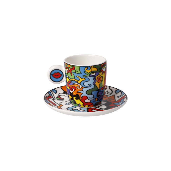 67080761 - Goebel Pop Art Billy the Artist Espressotasse 'Evolution of Love II' 2023