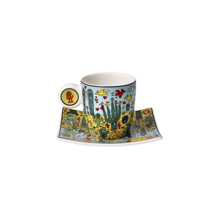 26102721 - Goebel Pop Art James Rizzi Espressotasse 'Desert Life' 2023