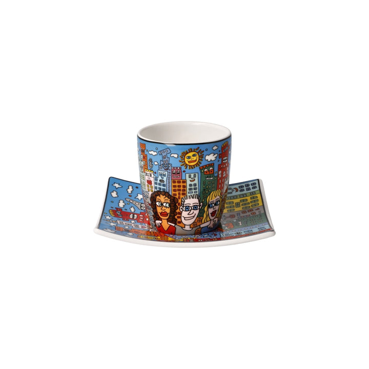 26102731 - Goebel Pop Art James Rizzi Espressotasse 'Summer in the City' 2023