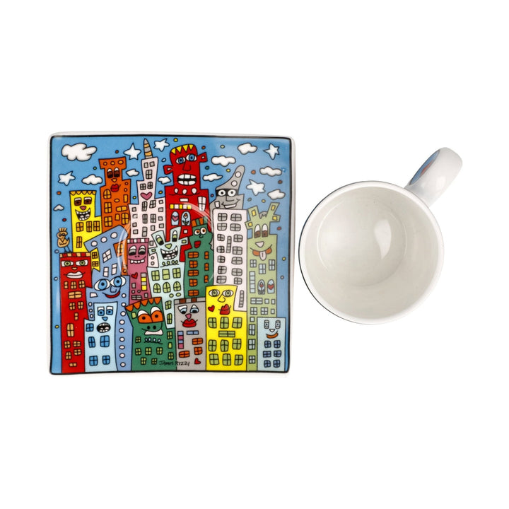 26102731 - Goebel Pop Art James Rizzi Espressotasse 'Summer in the City' 2023