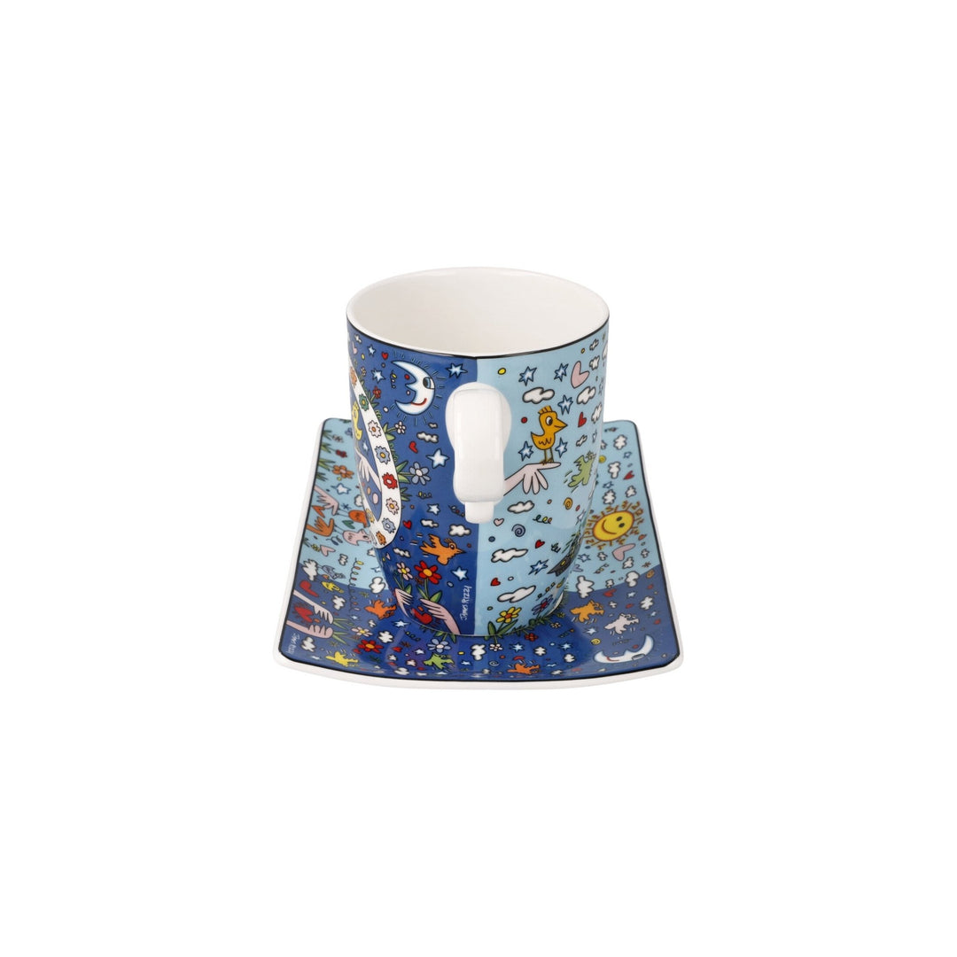 26102801 - Goebel Pop Art James Rizzi Künstlertasse 'Give Peace a Chance' 2023