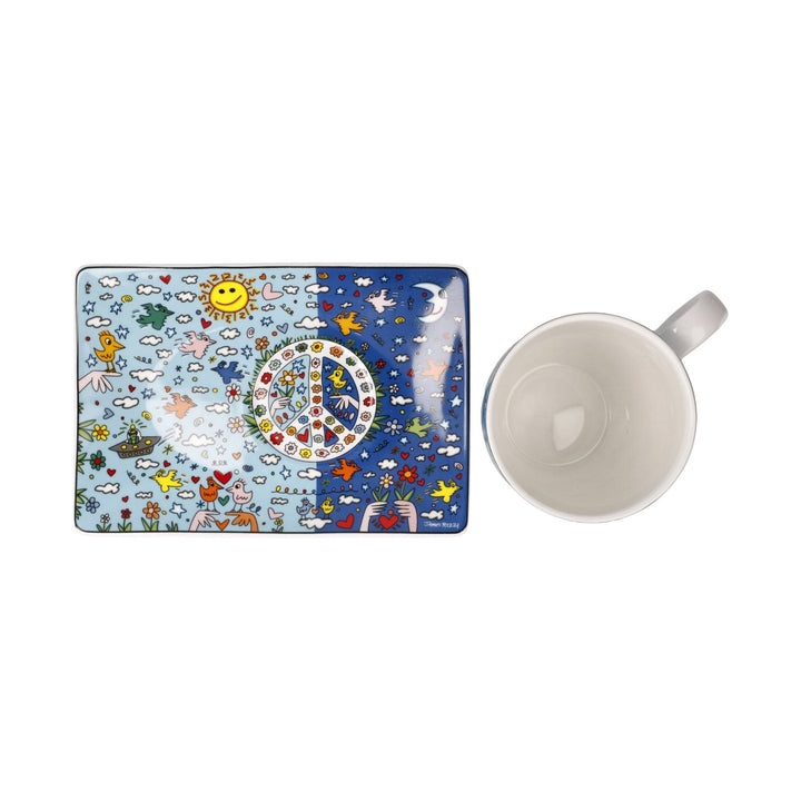 26102801 - Goebel Pop Art James Rizzi Künstlertasse 'Give Peace a Chance' 2023