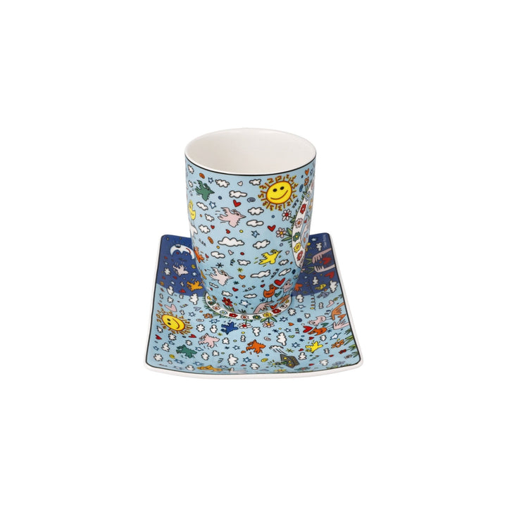 26102801 - Goebel Pop Art James Rizzi Künstlertasse 'Give Peace a Chance' 2023