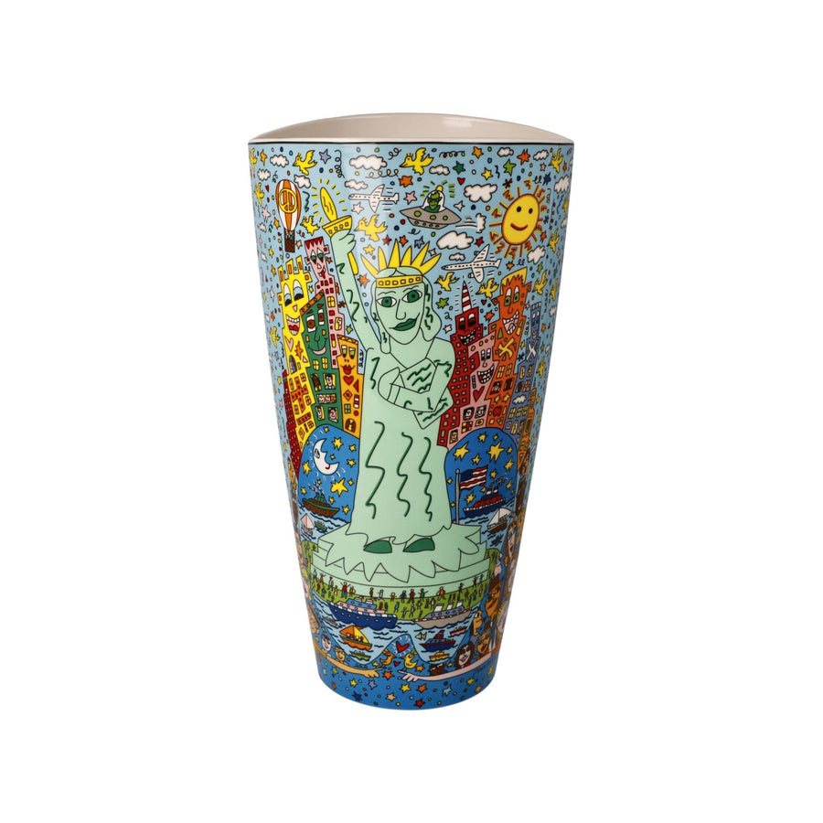 26103231 - Goebel Pop Art James Rizzi Vase 'Big Apple on Liberty 28' 2023