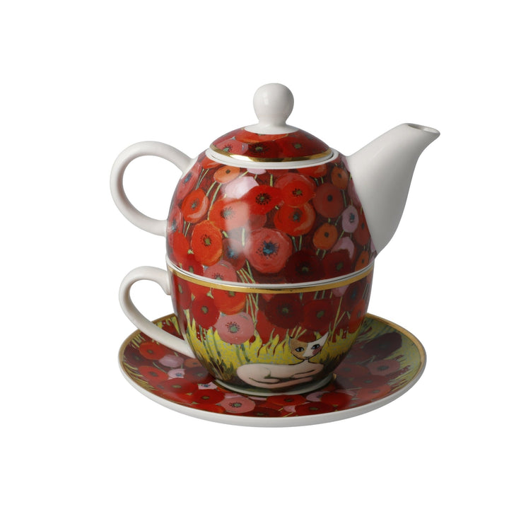 66860561 - Goebel Rosina Wachtmeister Colours of Paradise 'Innamorati tra i papaveri - Tea for One'