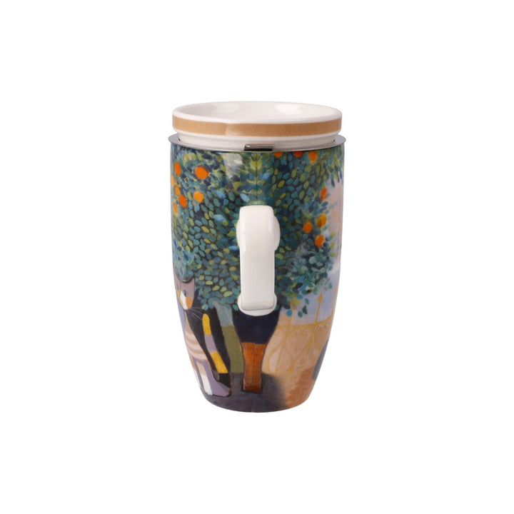66861321 - Goebel Rosina Wachtmeister Wohnaccessoires Teetasse mit Deckel und Sieb 'Tempi felici' 2023
