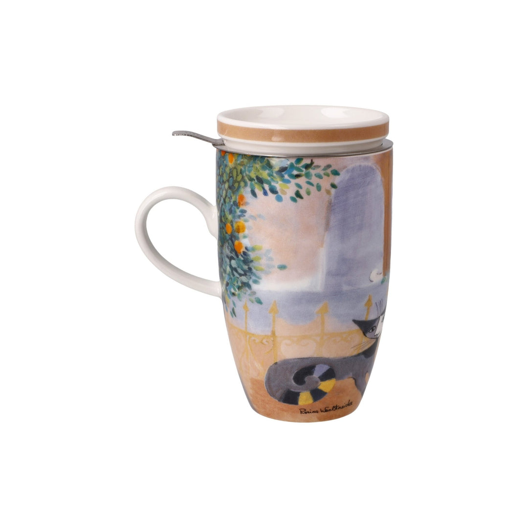 66861321 - Goebel Rosina Wachtmeister Wohnaccessoires Teetasse mit Deckel und Sieb 'Tempi felici' 2023