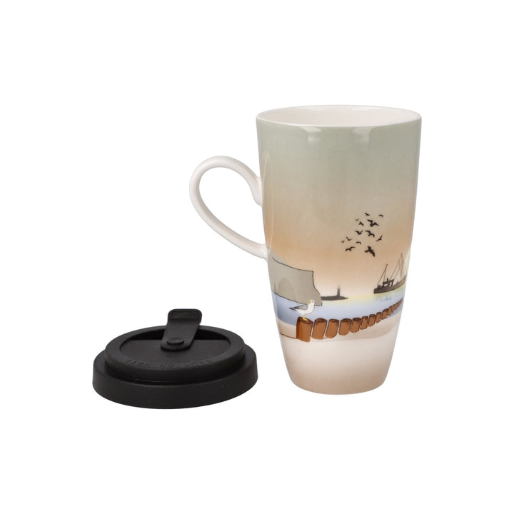 23102171 - Goebel Scandic Home Wohnaccessoires Künstlertasse mit Deckel 'Sunset Mood' 2023