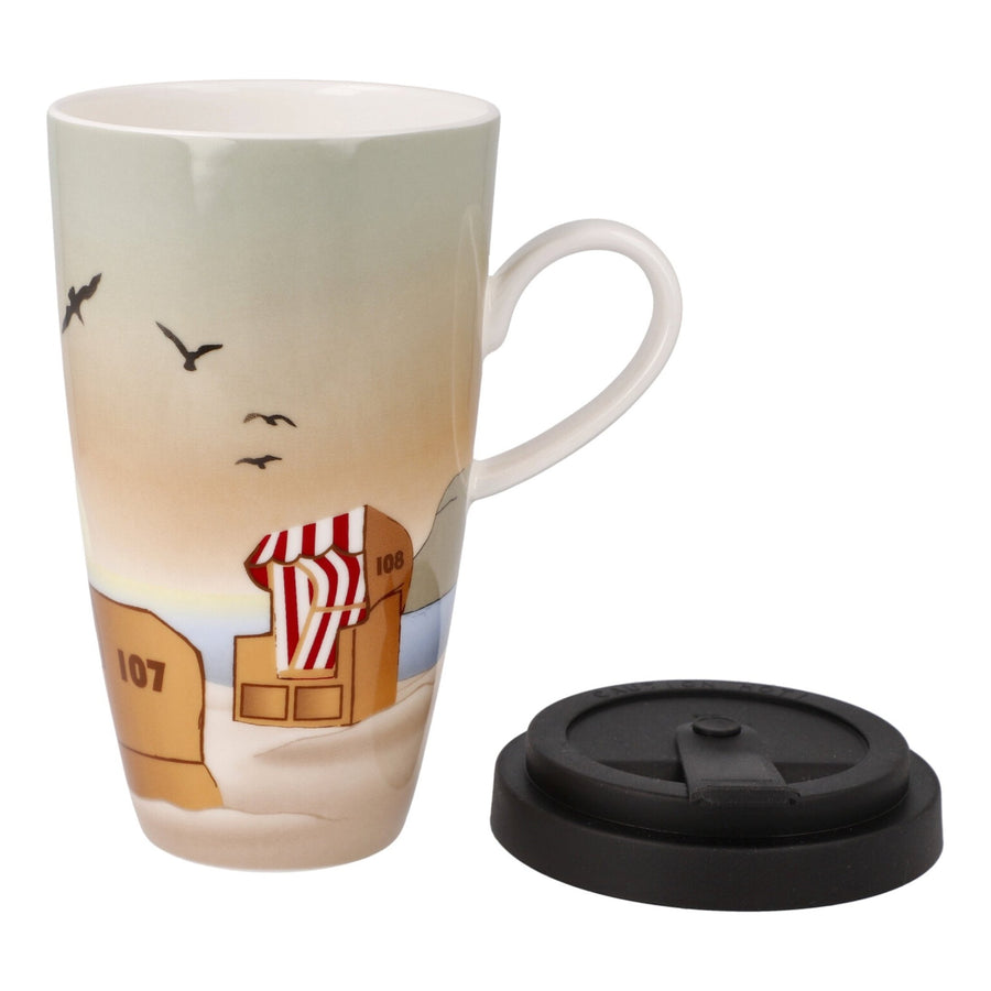 23102171 - Goebel Scandic Home Wohnaccessoires Künstlertasse mit Deckel 'Sunset Mood' 2023