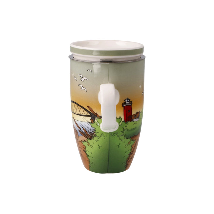 23102191 - Goebel Scandic Home Wohnaccessoires Teetasse mit Deckel und Sieb 'Seaview' 2023