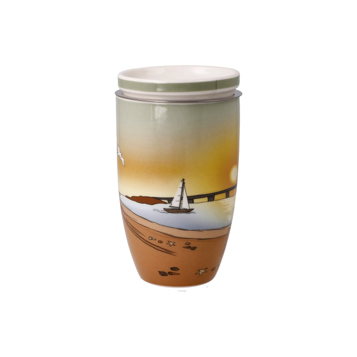 23102191 - Goebel Scandic Home Wohnaccessoires Teetasse mit Deckel und Sieb 'Seaview' 2023