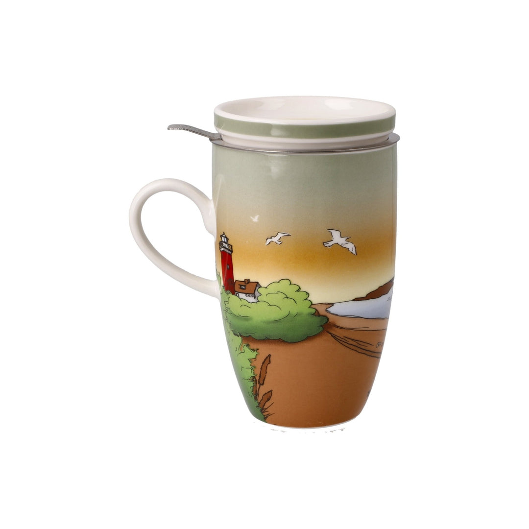 23102191 - Goebel Scandic Home Wohnaccessoires Teetasse mit Deckel und Sieb 'Seaview' 2023