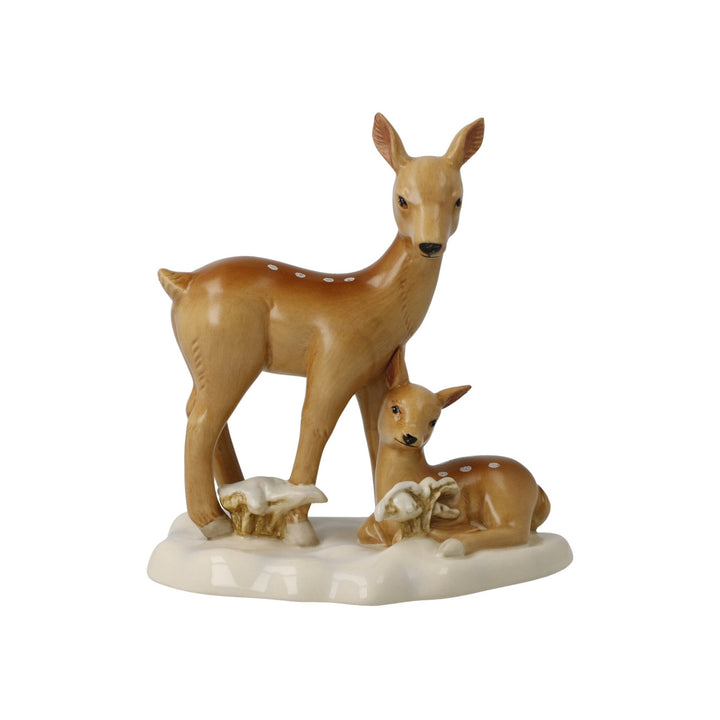66704471 - Goebel Weihnachten Winterwald Figur 'Rehe im Schnee' 2023