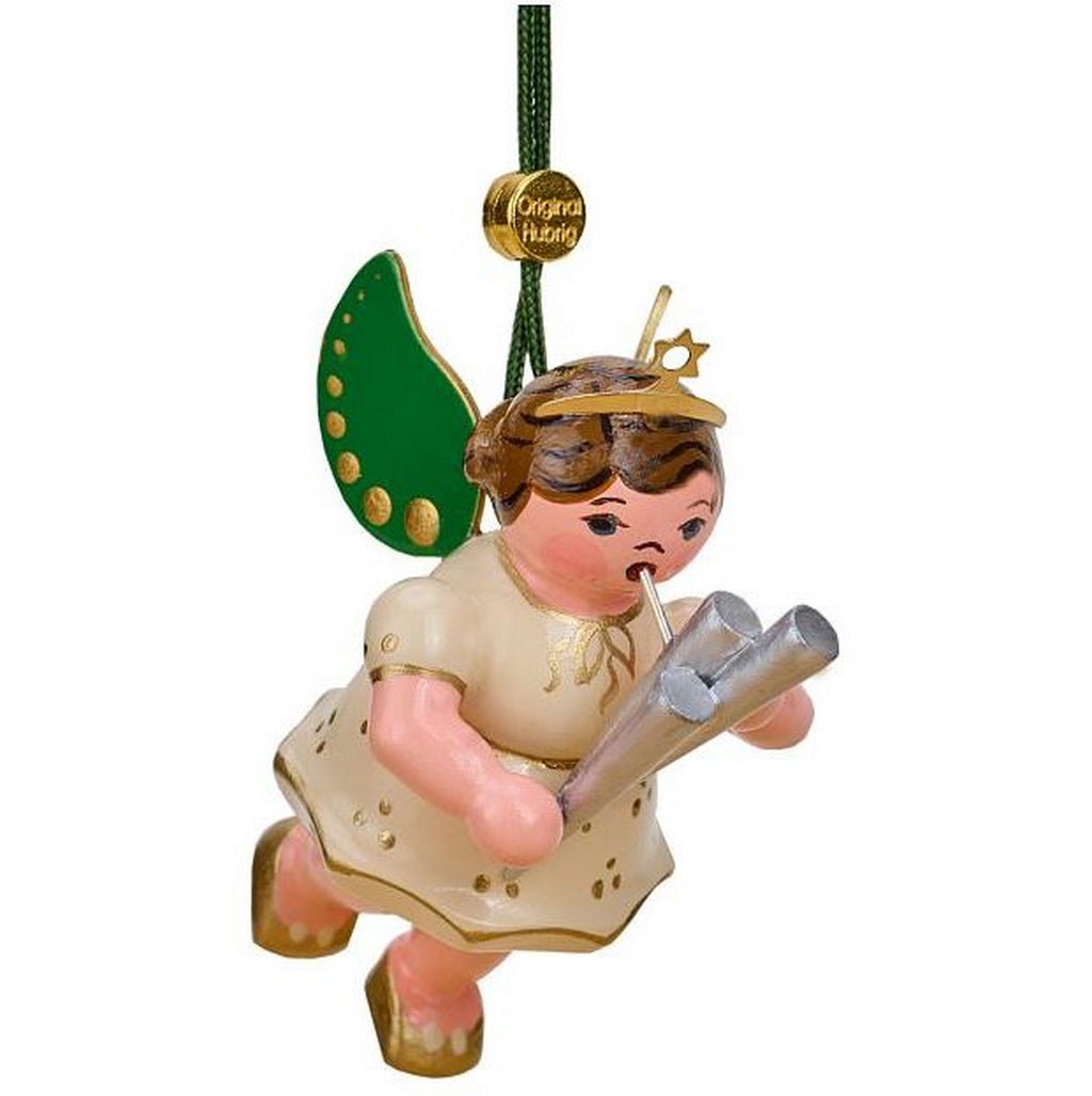 HUB - 120h0009 - Hubrig Volkskunst Baumbehang, Engel mit Schalmei 6cm, 2024