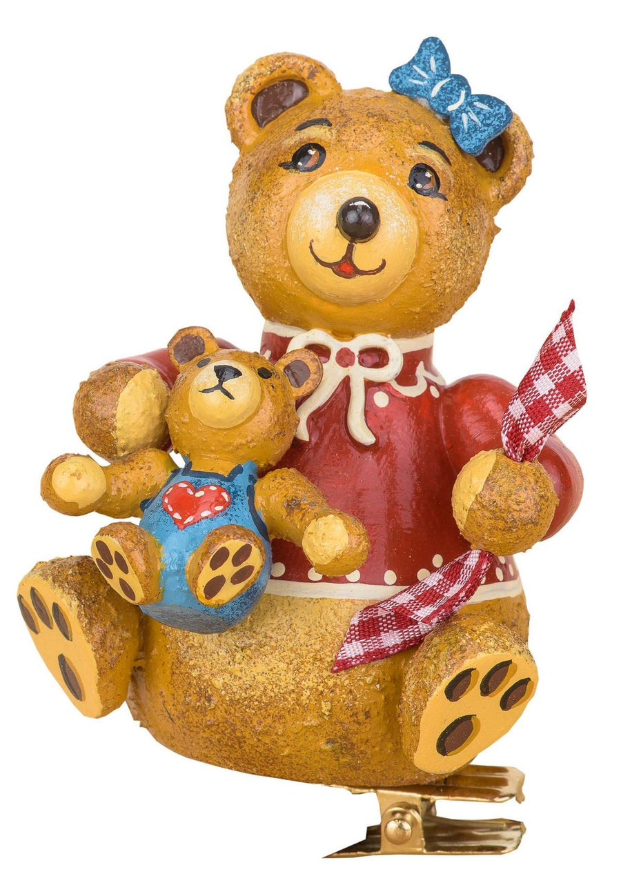 HUB - 150h0002 - Hubrig Volkskunst 'Baumclipser - Teddy Anni's Ollibär 8cm'