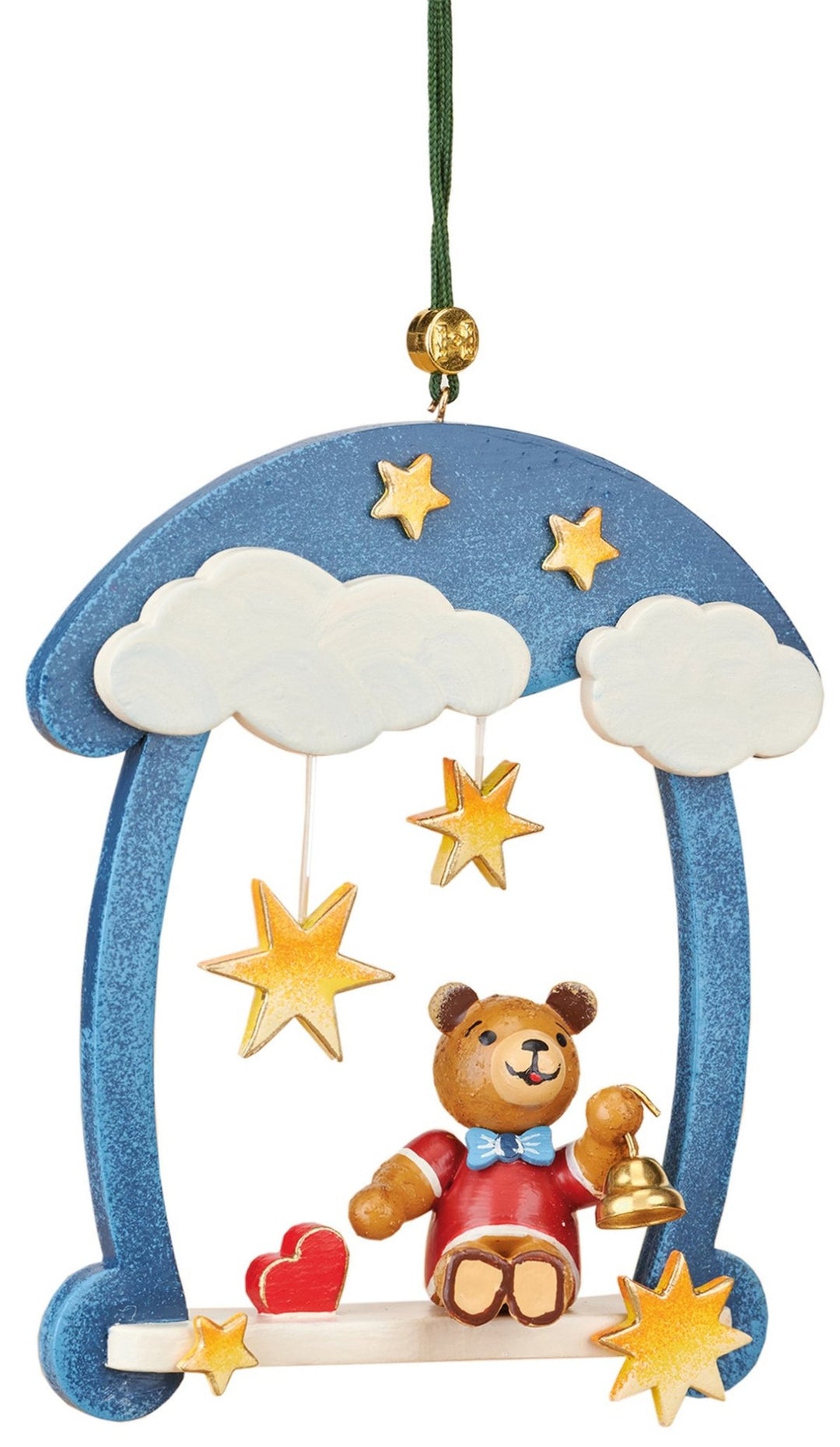 HUB - 130h4009 - Hubrig Volkskunst 'BBH - Teddy Schaukel 9cm'