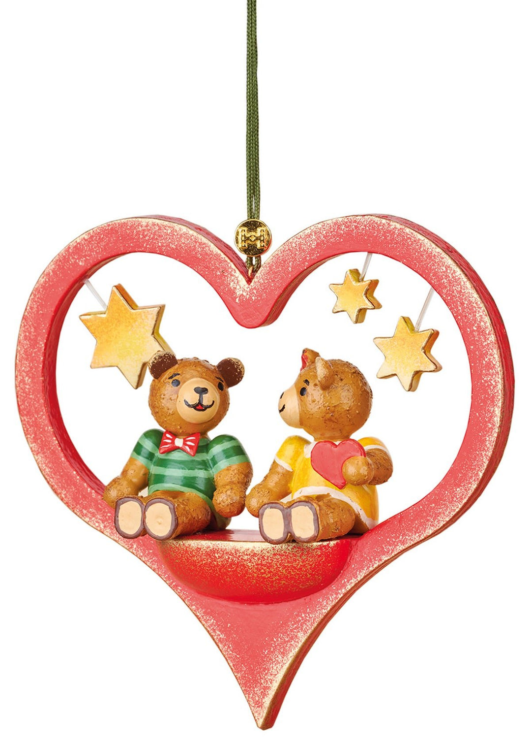 HUB - 130h4007 - Hubrig Volkskunst 'BBH - Teddypärchen 9cm'