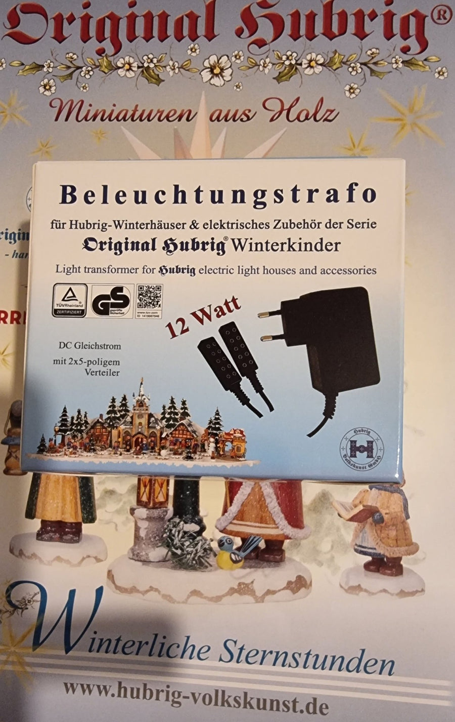 HUB - 851 - 0024 - Hubrig Volkskunst 'Beleuchtungstrafo 230V 4,2 V / 12 W'