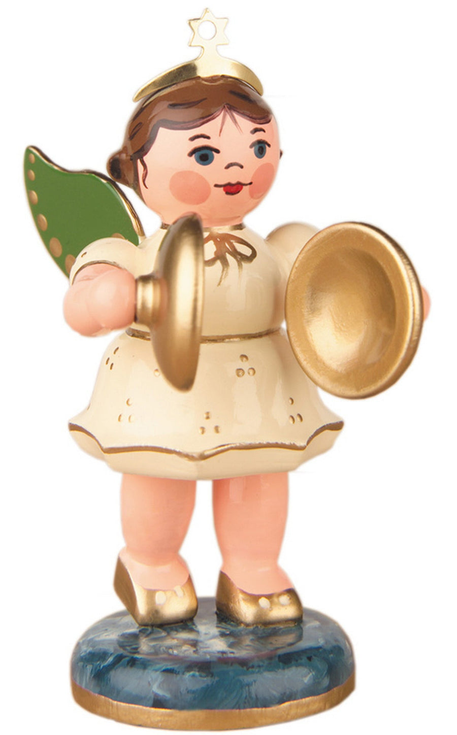 HUB - 121h0007 - Hubrig Volkskunst 'Engel mit Becken'