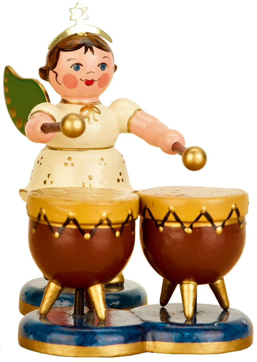 HUB - 121h0025 - Hubrig Volkskunst 'Engel mit Kesselpauke 6,5cm'