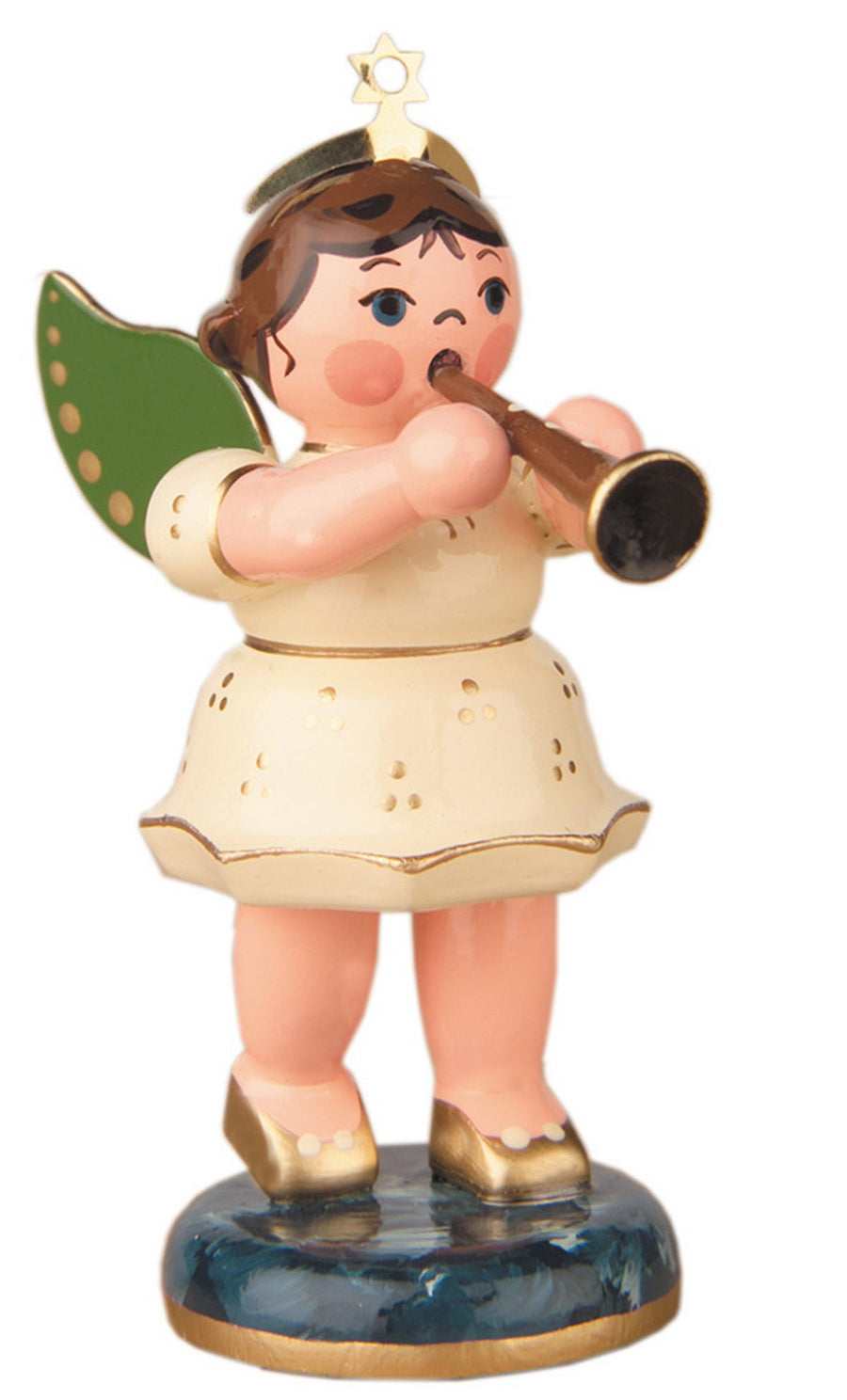 HUB - 121h0017 - Hubrig Volkskunst 'Engel mit Klarinette 6,5cm'