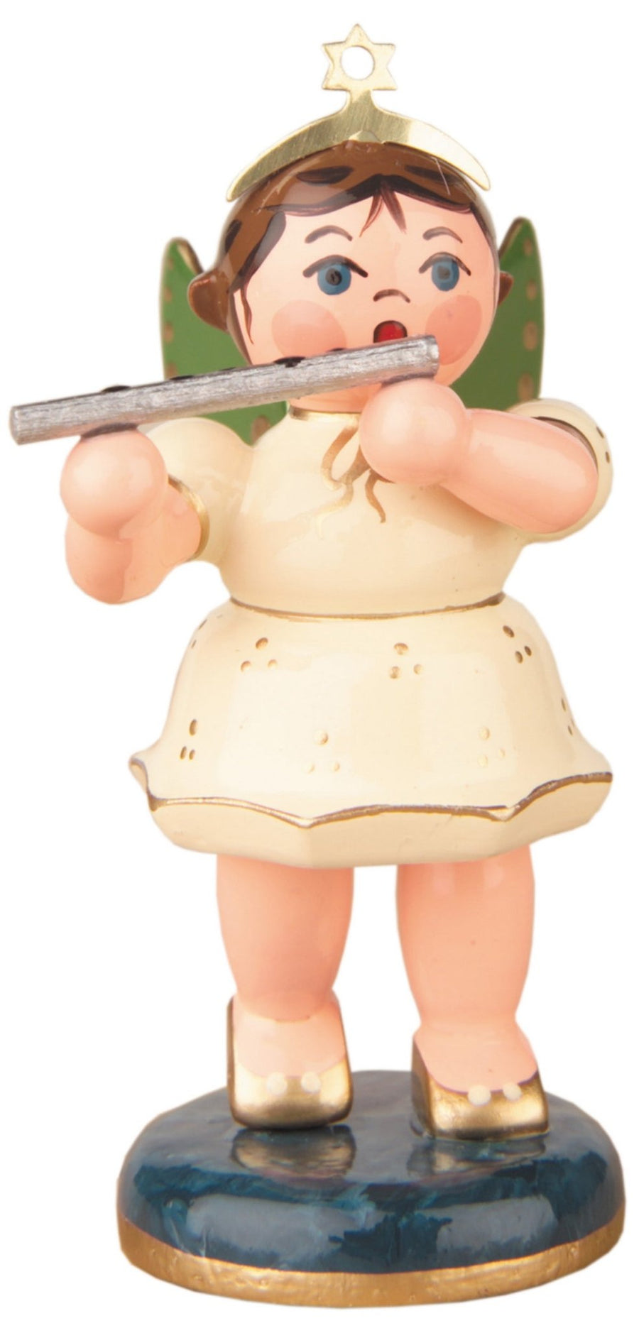 HUB - 121h0027 - Hubrig Volkskunst 'Engel mit Querflöte'