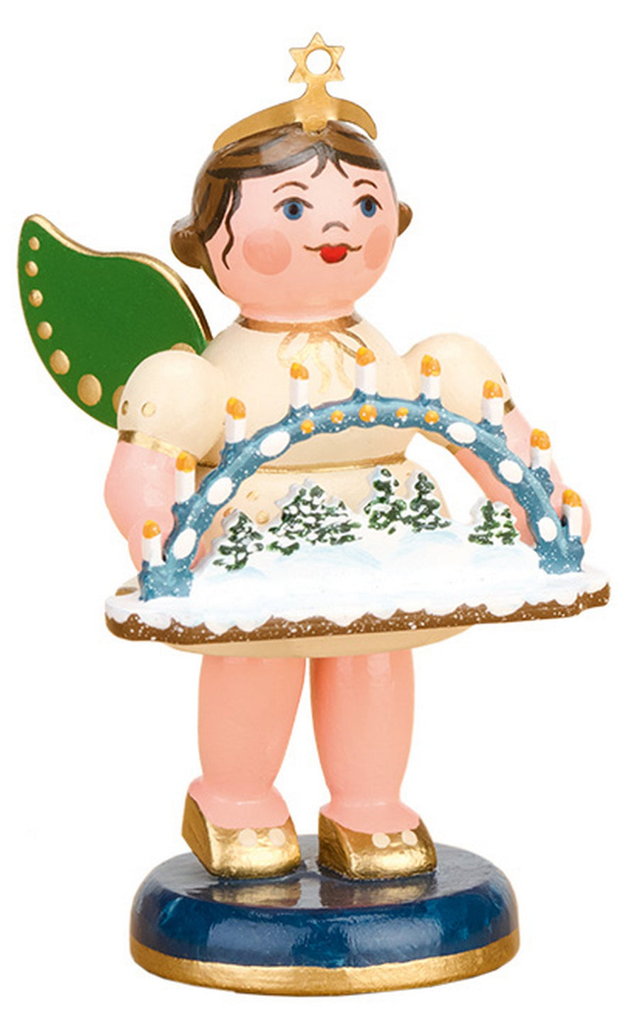 HUB - 121h0109 - Hubrig Volkskunst 'Engel mit Schwibbogen 6,5cm' Neuheut 2023