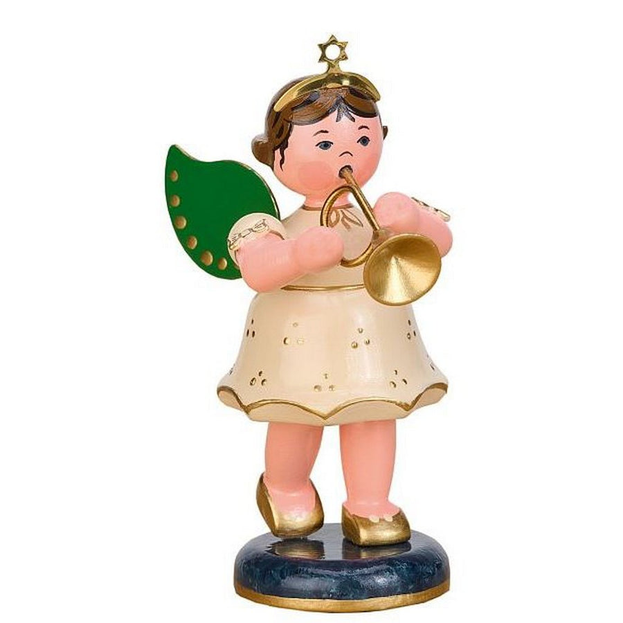 HUB - 121h3017 - Hubrig Volkskunst, Engel mit Trompete 10cm, 2024