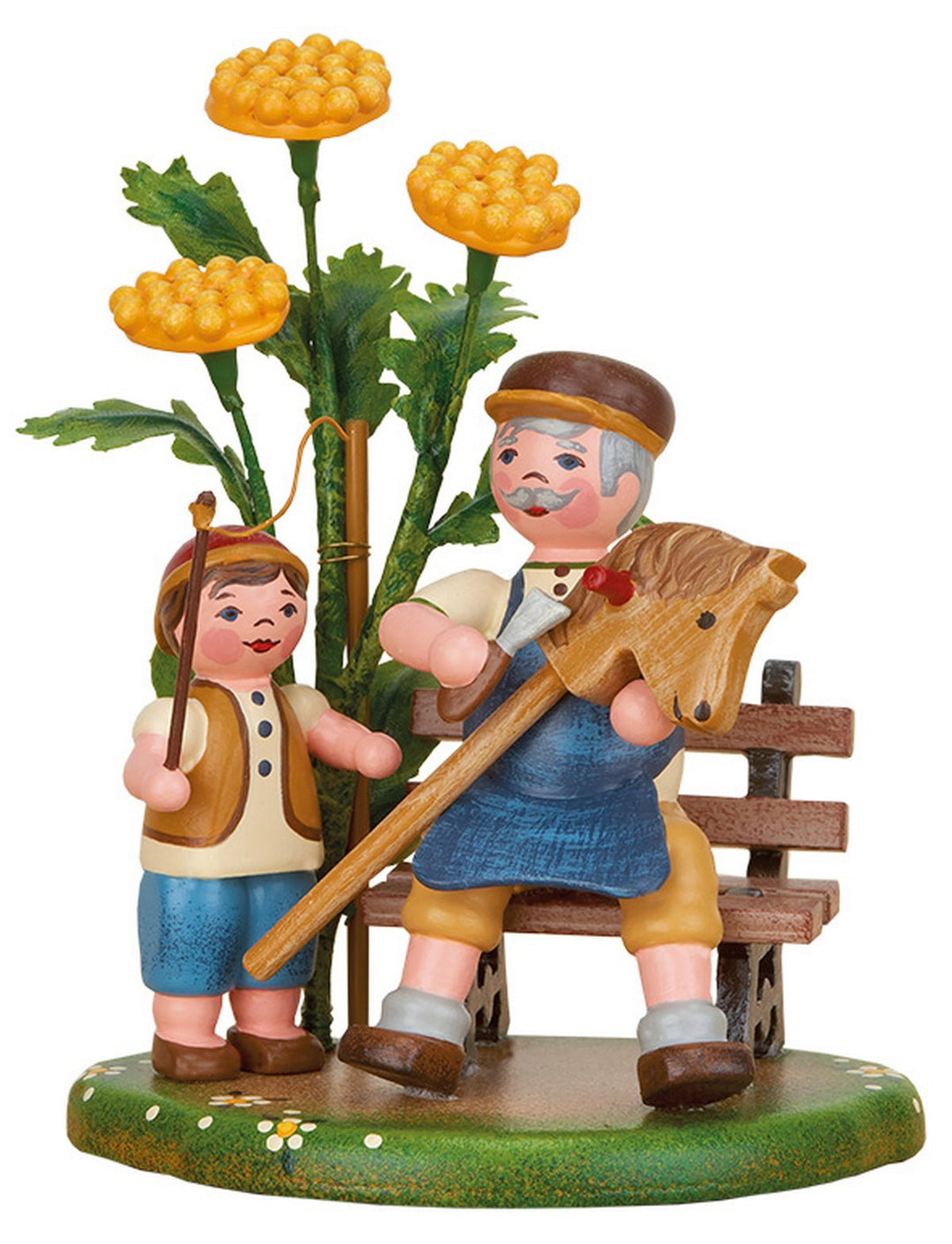 HUB - 330h0009 - Hubrig Volkskunst 'Landidyll - Opa und ich 10cm'