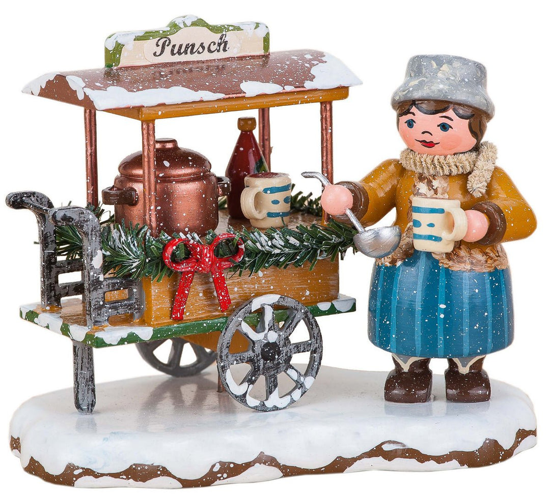 HUB - 110h0037 - Hubrig Volkskunst 'Winterkinder - Punschwagen 9cm'