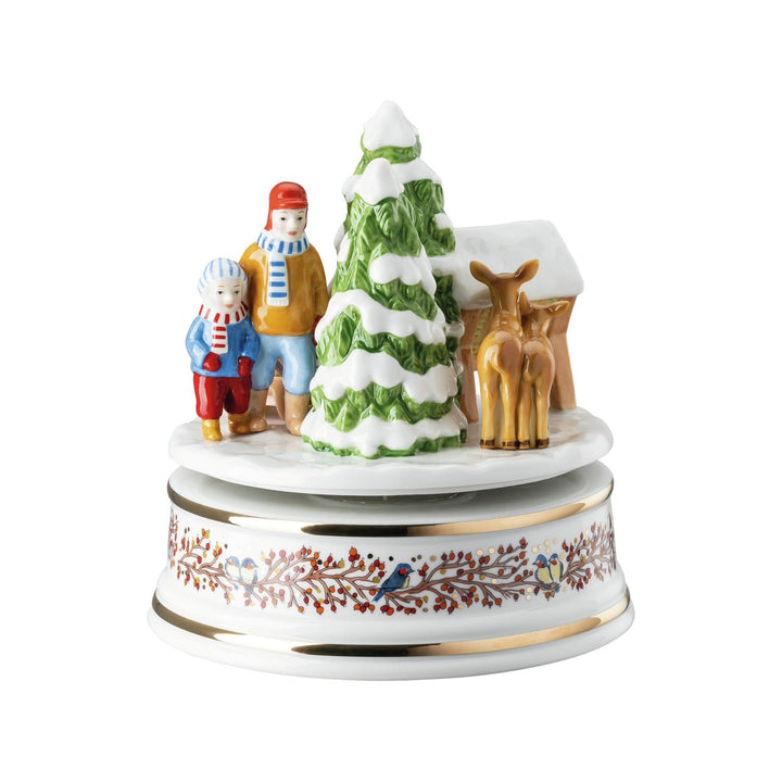 02411 - 727355 - 27414 - Hutschenreuther Xmas Sammelthemen 21 'Spieluhr gross - Weihnachtsgaben limt. 499 pcs.'