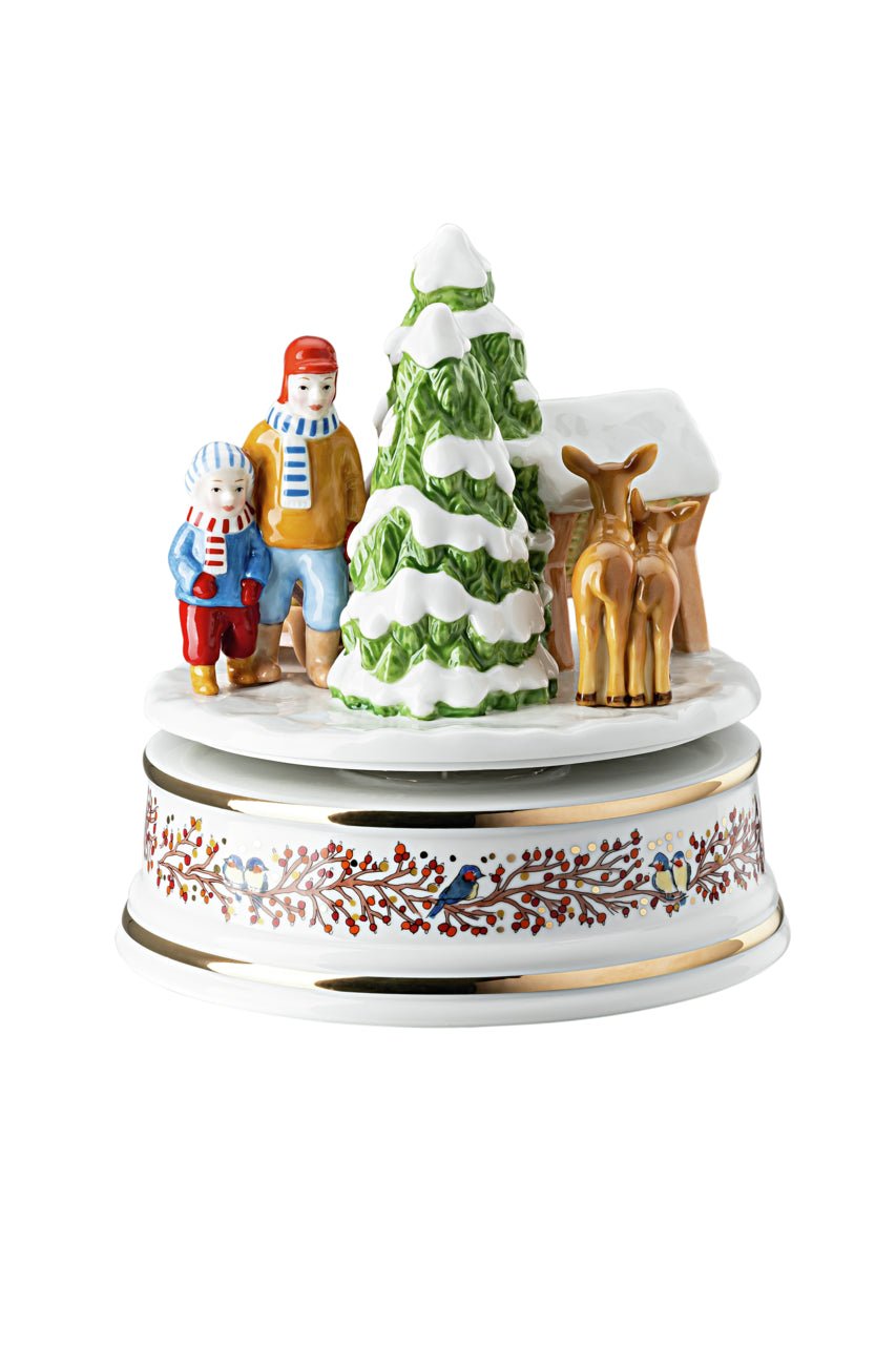 02411 - 727355 - 27414 - Hutschenreuther Xmas Sammelthemen 21 'Spieluhr gross - Weihnachtsgaben limt. 499 pcs.'