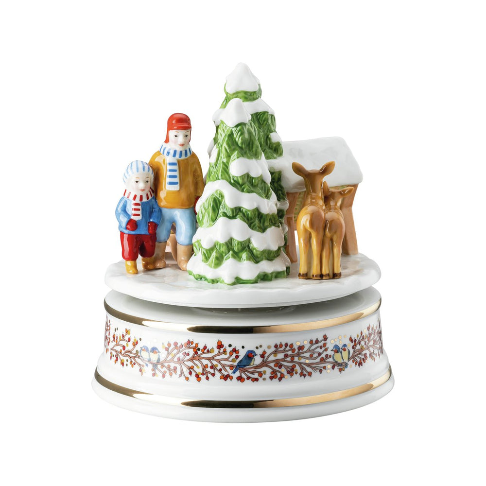 02411 - 727355 - 27414 - Hutschenreuther Xmas Sammelthemen 21 'Spieluhr gross - Weihnachtsgaben limt. 499 pcs.'