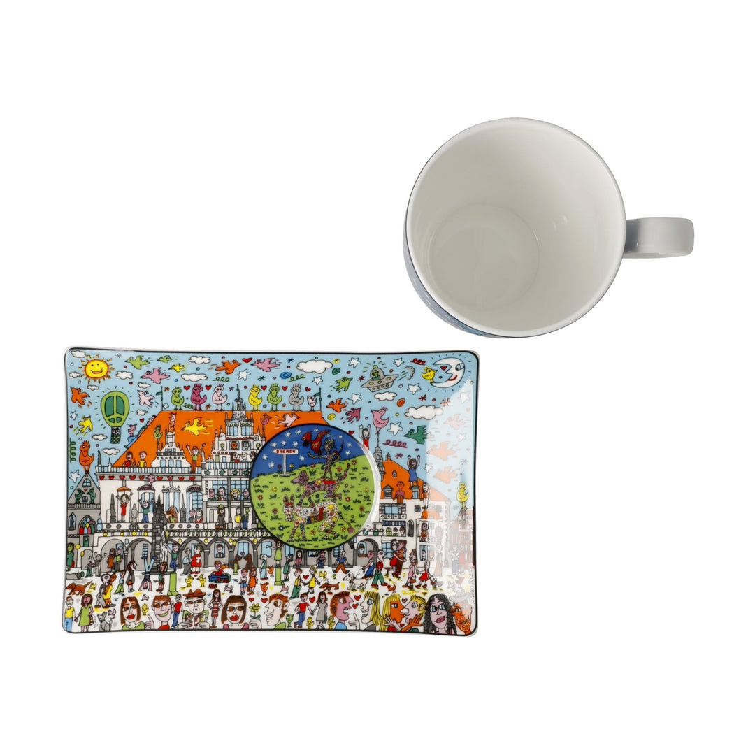 26103431 - James Rizzi - All Roads Lead to Bremen, Goebel, Künstlertasse, 2024