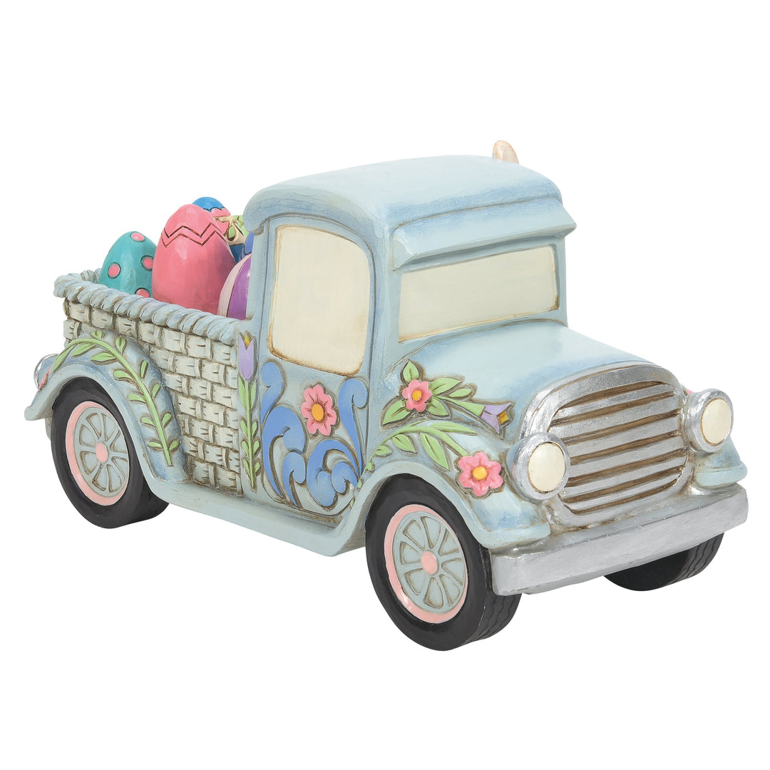 6012444 - Jim Shore Figuren - Ostertruck mit Eiern - Höhe 10cm