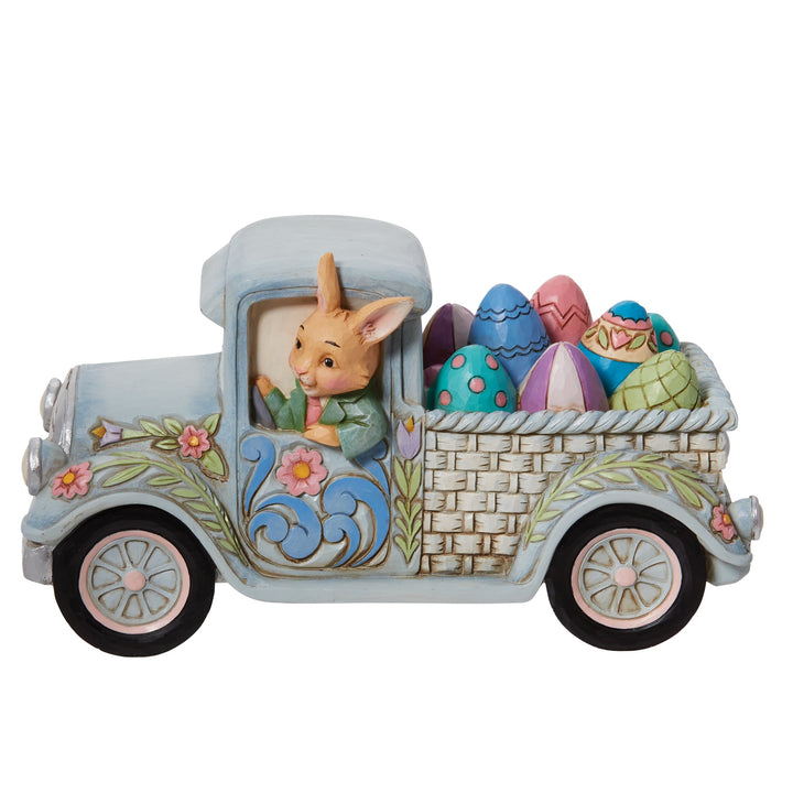 6012444 - Jim Shore Figuren - Ostertruck mit Eiern - Höhe 10cm