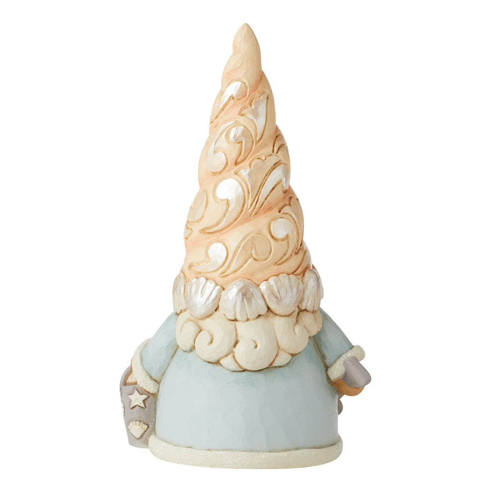 Jim Shore - Heartwood creek 'Gnome is Where the Beach Is (Gnome with Seashell Hat Figurine) N' 2022-6010808