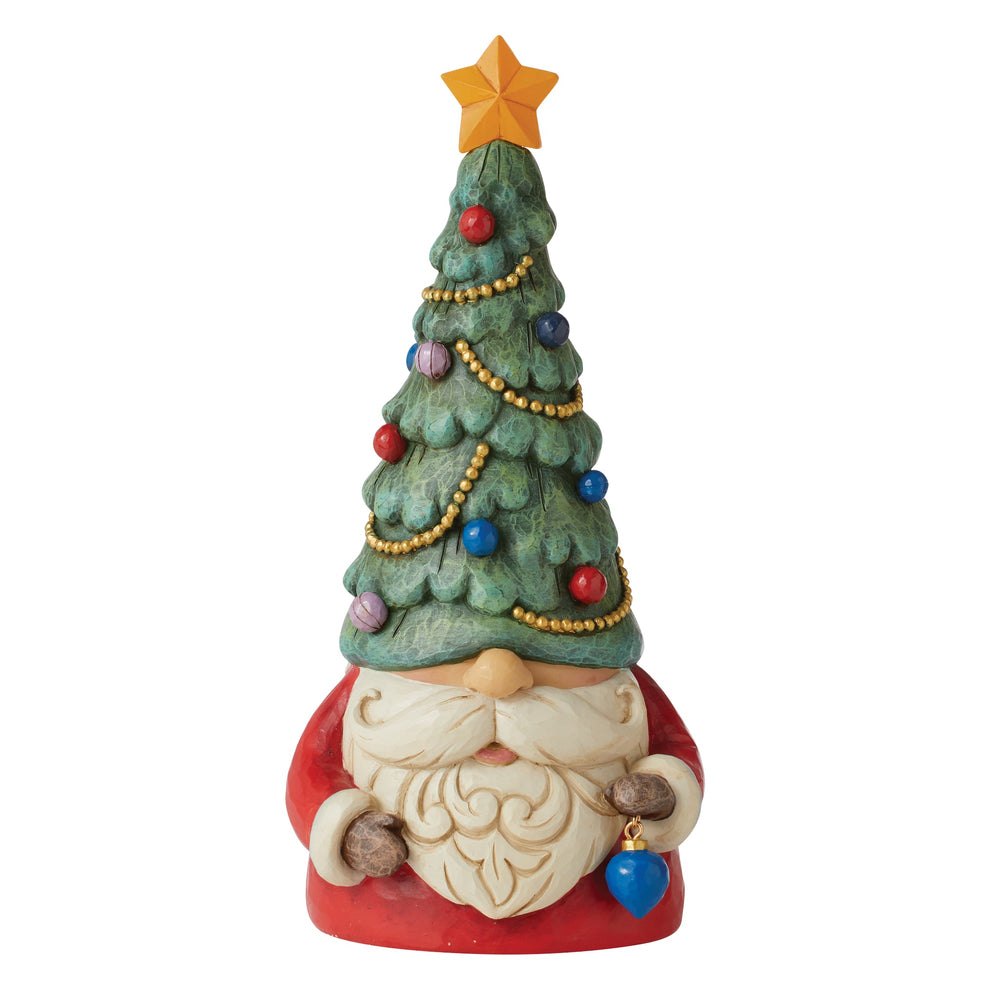 Jim Shore - Heartwood creek 'Let Your Joy Shine Bright (Gnome with Light-up Christmas Tree Figurine) N' 2022-6011154