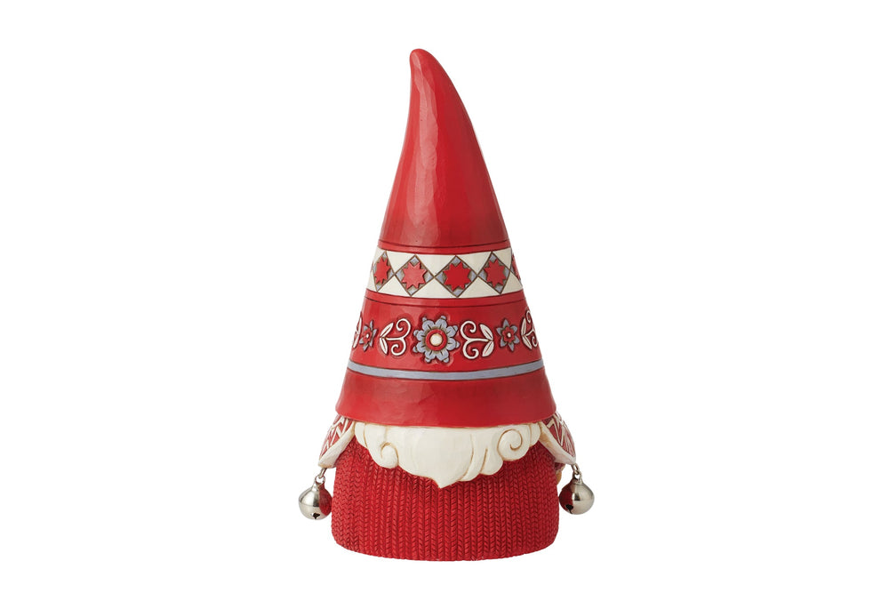 6012892 - Jim Shore Nordic Noel 'Zwerg mit gestrickter Strukturmütze 18cm' 2023