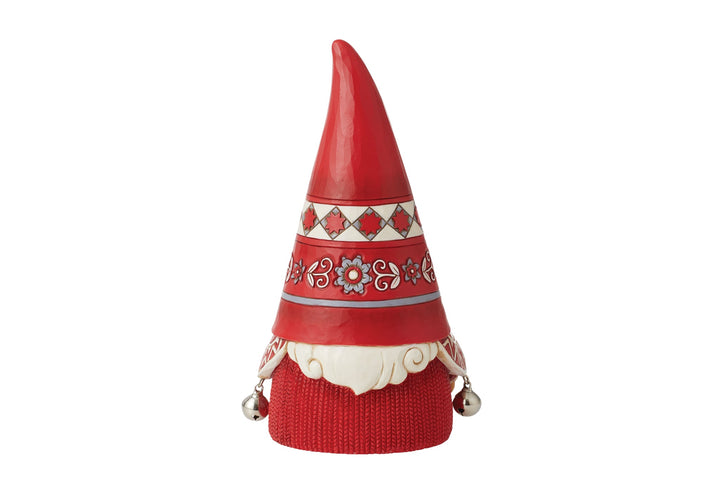 6012892 - Jim Shore Nordic Noel 'Zwerg mit gestrickter Strukturmütze 18cm' 2023