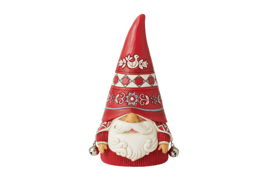6012892 - Jim Shore Nordic Noel 'Zwerg mit gestrickter Strukturmütze 18cm' 2023