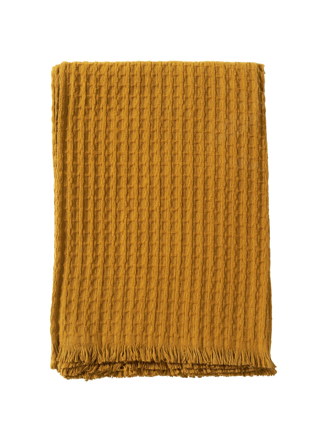 KLI - 272402 - Klippan - Bubbles caramel, 100% Baumwolle gewebte Decke, 140x200cm