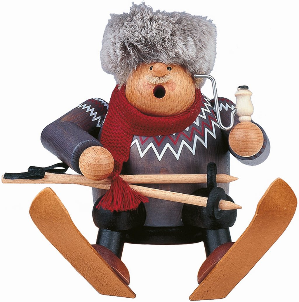 KWO - 21592 - KWO - Räuchermann Kantenhocker Schanzenhocker, Holzkunst, 17cm