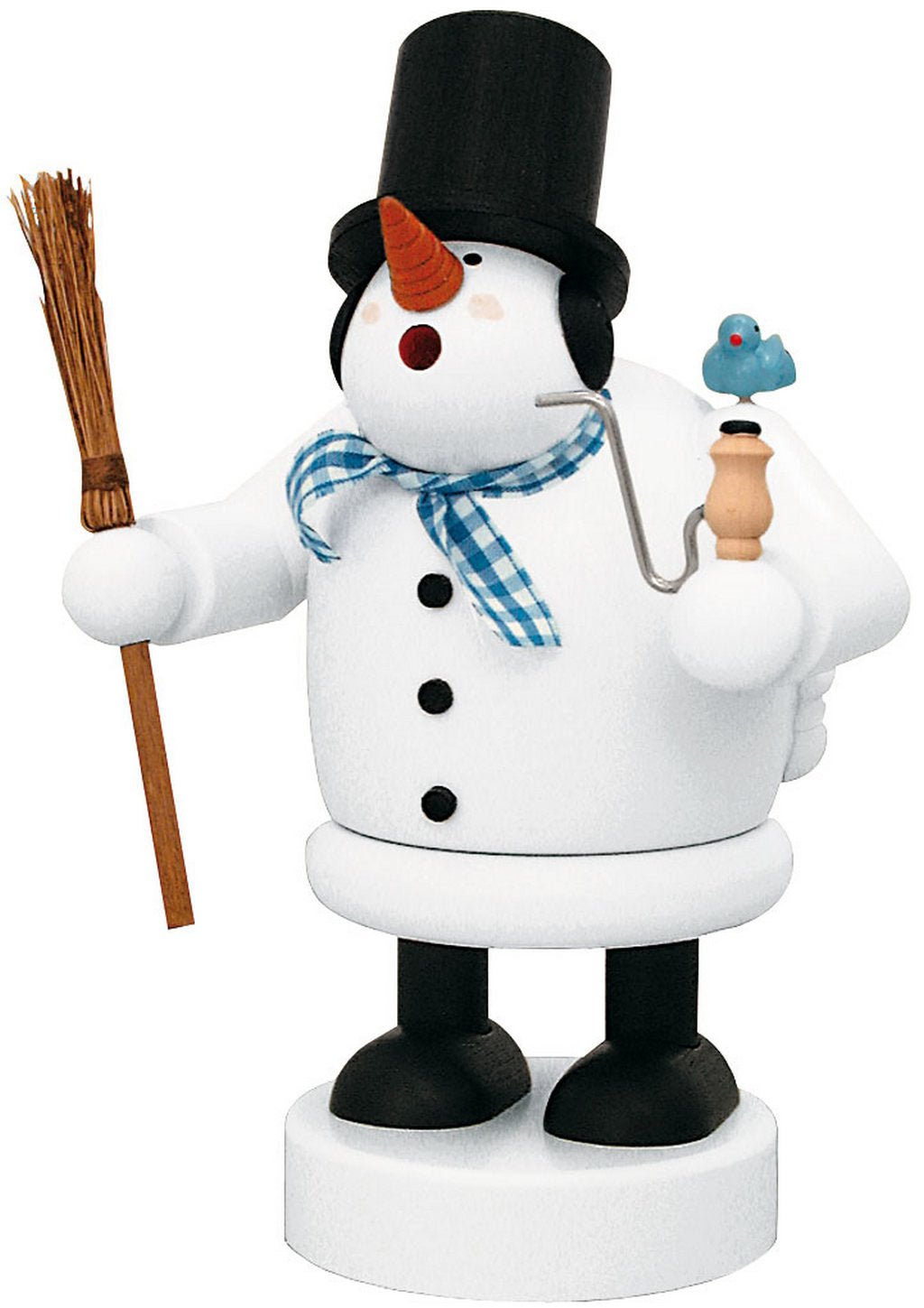 KWO - Räuchermann Schneemann, Holzkunst, 20cm-KWO-21514