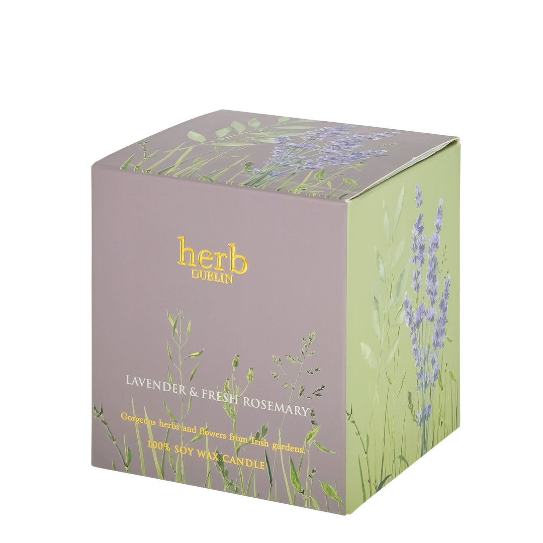 herb - HC - LAV - 89 - Lavendel Kerze, herb DUBLIN