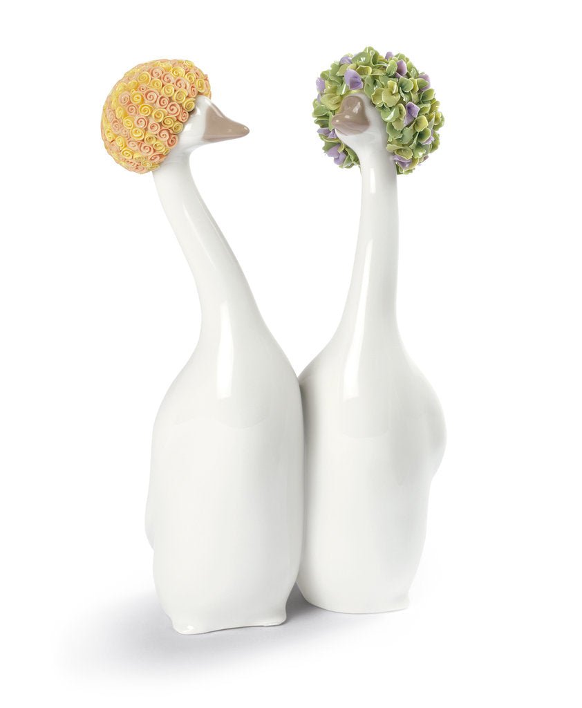 010 - 09204 - LLADRO® Figur »GOOSSIPING - ORANGE UND GRÜN - 21 cm« 01009204
