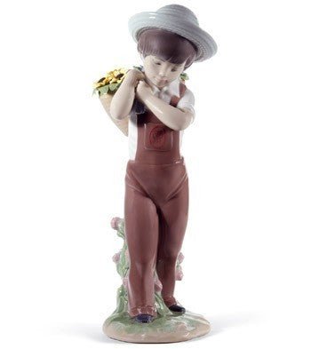 010 - 08675 - LLADRO® Figur »Junge mit Blumen (60. Jub.Ausgabe)« 01008675